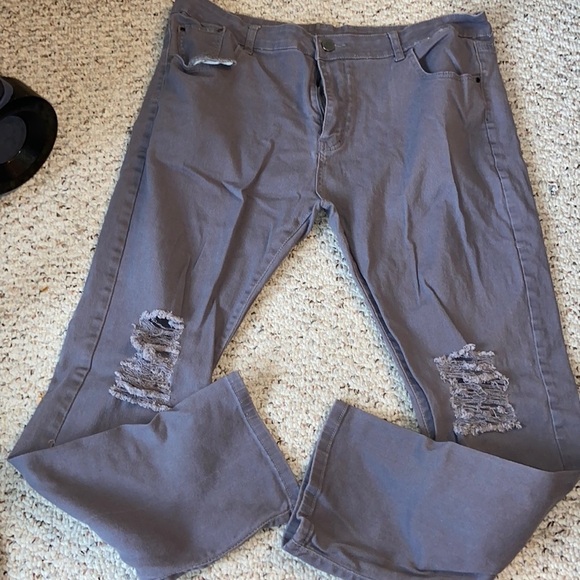 Source Unknown Denim - NWOT womens  grayish purple jeans no brand size 42 waist  T28